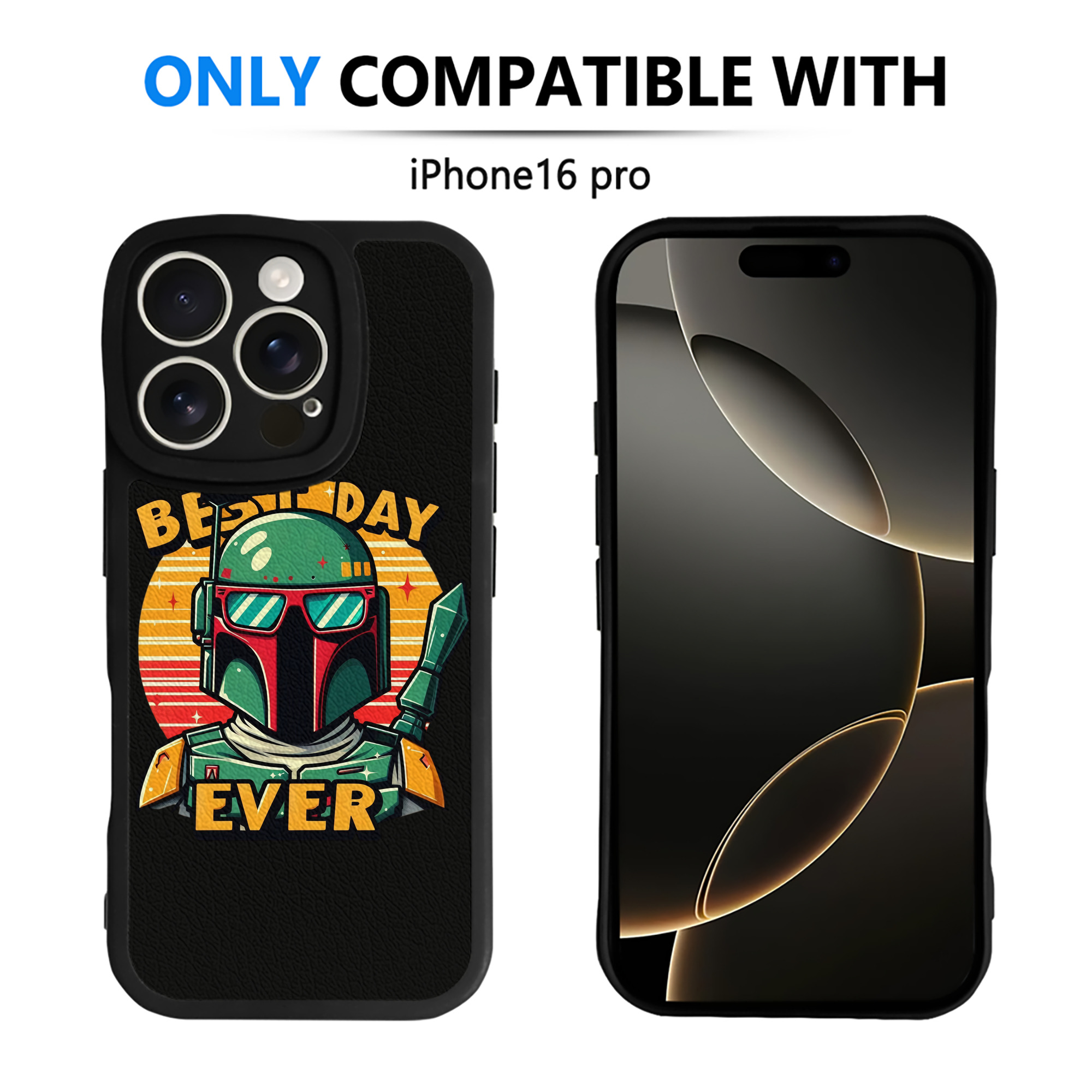 （画像用） スター・ウォーズ Star Wars 【iPhone 16シリーズ対応】シリコンスマホケース（レザー調） 材質：シリコン